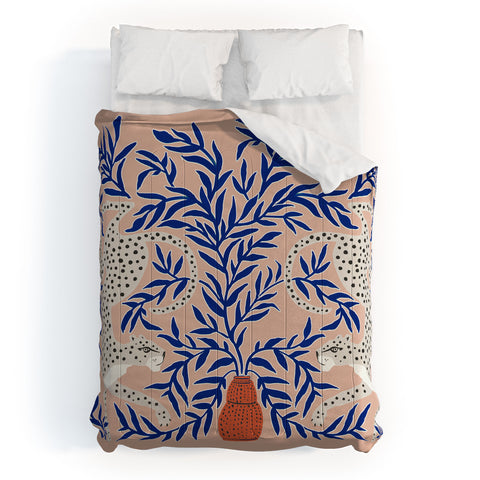 Megan Galante Leopard Vase Comforter