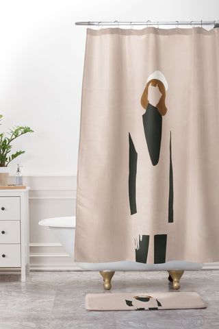 Megan Galante Minimalist Jumper Shower Curtain And Mat