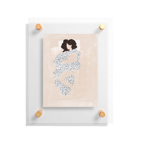 Megan Galante Sleeping in Floating Acrylic Print