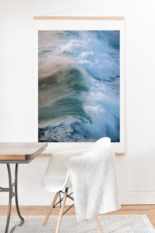 Michael Schauer Crashing Wave in the evening Art Print And Hanger