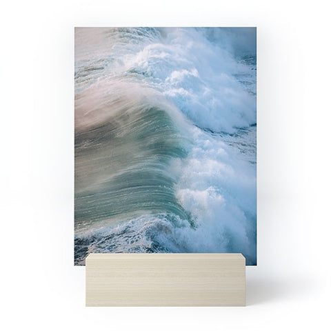 Michael Schauer Crashing Wave in the evening Mini Art Print