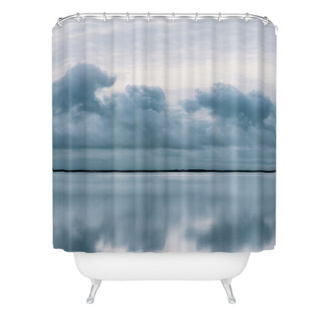 Michael Schauer Epic Sky reflection in Iceland Shower Curtain