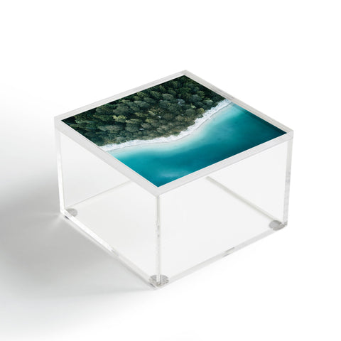 Michael Schauer Green and Blue Symmetry Acrylic Box