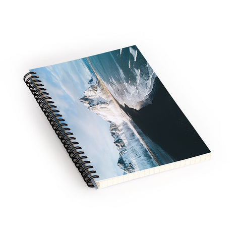 Michael Schauer Iceland Mountain Beach Spiral Notebook