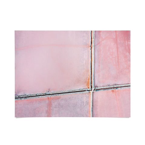 Michael Schauer Pink Salt Lake from above Poster