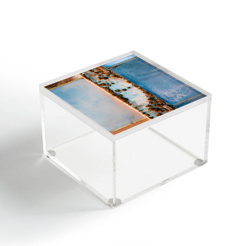 Michael Schauer Salt Lake near a City in Sicily Acrylic Box