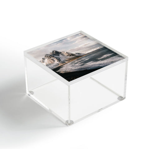 Michael Schauer Stokksnes Icelandic Mountain Beach Sunset Acrylic Box