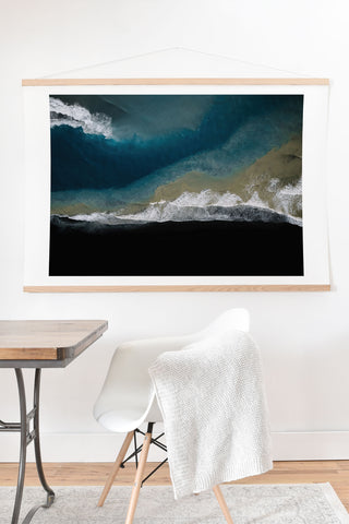 Michael Schauer Where the river meets the ocean Art Print And Hanger