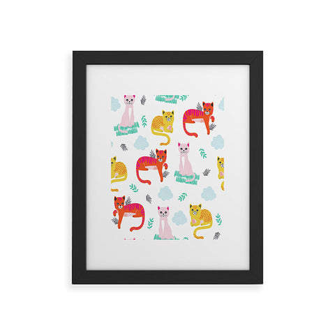 MICHELE PAYNE Grumpy Cats Framed Art Print
