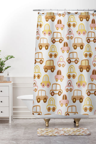 MICHELE PAYNE Little City Shower Curtain And Mat