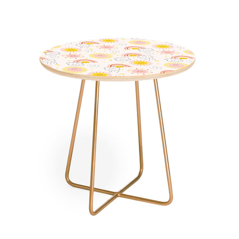 MICHELE PAYNE RAINBOW FRIENDS Round Side Table