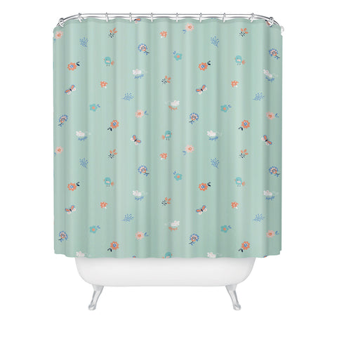 MICHELE PAYNE Spring Woods Shower Curtain