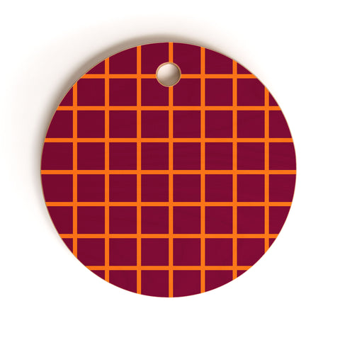 Miho chequered Cutting Board Round