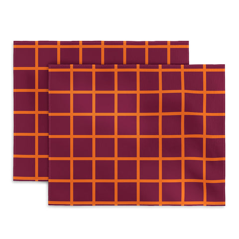Miho chequered Placemat