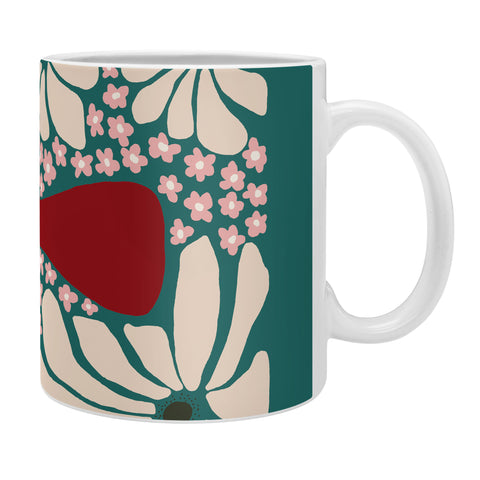 Miho Happy Retro flower vase 1 Coffee Mug