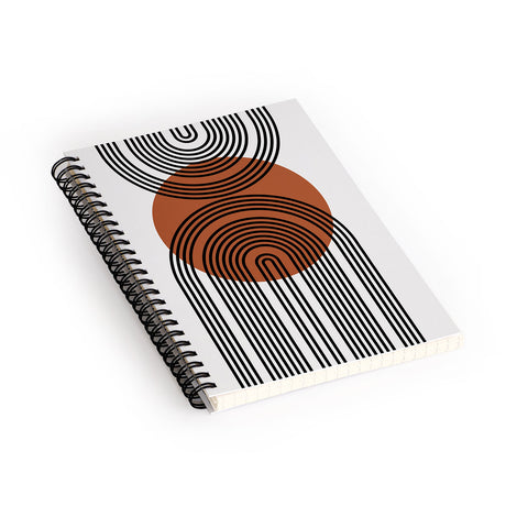 Miho minimal classic arch Spiral Notebook