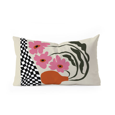 Miho Vintage blossom Oblong Throw Pillow