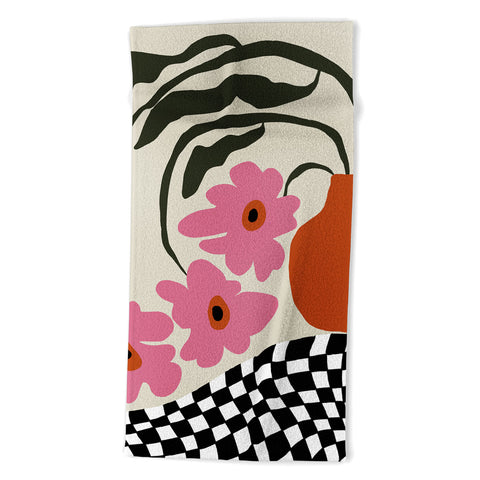 Miho Vintage blossom Beach Towel