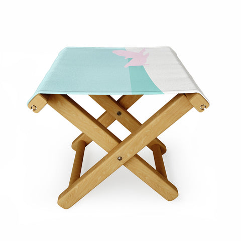 Mile High Studio Minimal Beach Chair Turquoise Folding Stool