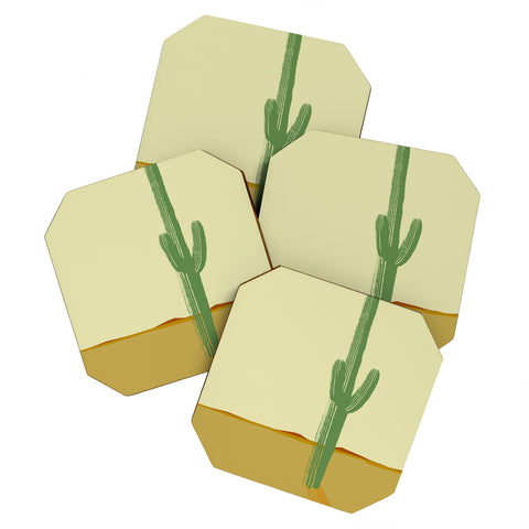 Mile High Studio The Lonely Cactus Summer Coaster Set