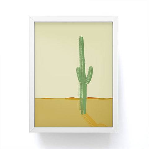 Mile High Studio The Lonely Cactus Summer Framed Mini Art Print