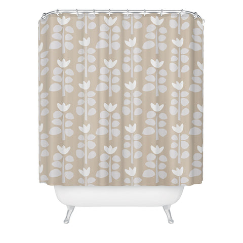 Mirimo Blooming Spring Beige Shower Curtain
