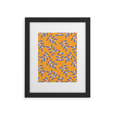 Mirimo Blue Branches Framed Art Print