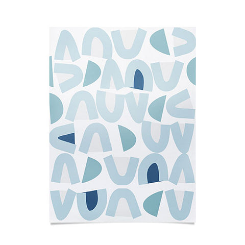 Mirimo Bowy Blue Pattern Poster