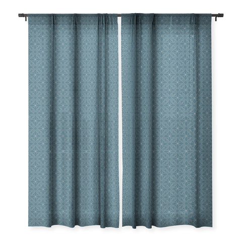 Mirimo Celebration Classic Blue Sheer Window Curtain