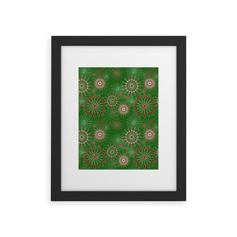 Mirimo Festivity Green Framed Art Print