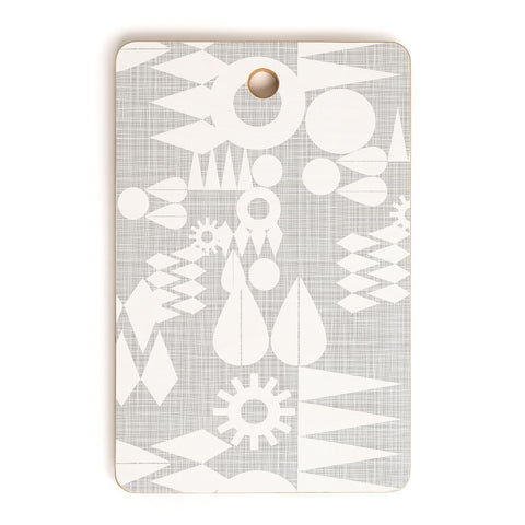 Mirimo Geometric Play Grey Cutting Board Rectangle