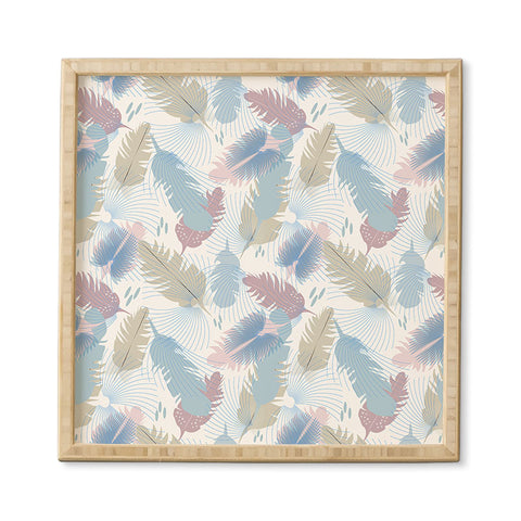 Mirimo Light Feathers Framed Wall Art