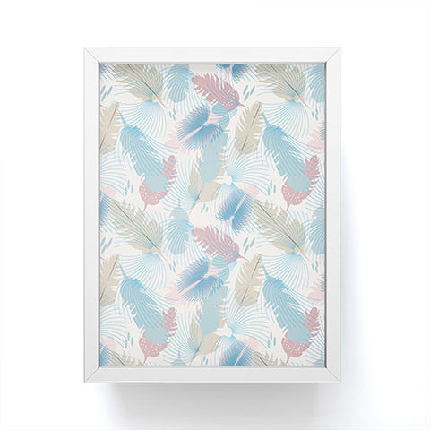 Mirimo Light Feathers Framed Mini Art Print