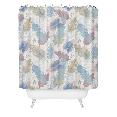 Mirimo Light Feathers Shower Curtain