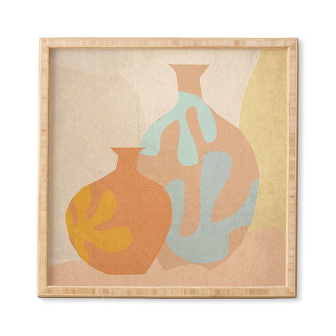 Mirimo Mditerranean Vases Framed Wall Art