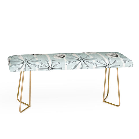 Mirimo Midcentury Floral Light Bench