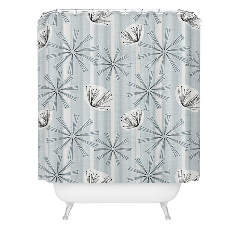 Mirimo Midcentury Floral Light Shower Curtain