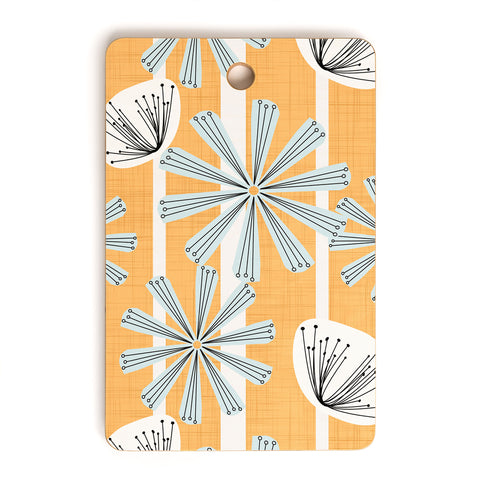 Mirimo Midcentury Floral Mustard Cutting Board Rectangle