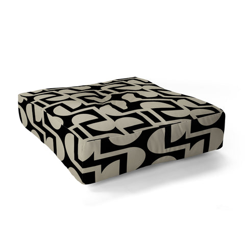 Mirimo Modern Labyrinth Elegant Floor Pillow Square