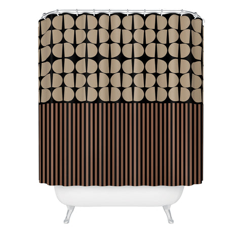 Mirimo Moderno Cofee and Cocoa Shower Curtain
