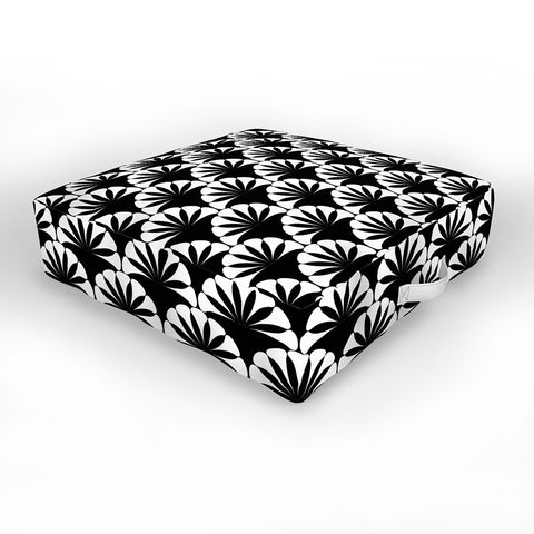 Mirimo Palmira Black and White Outdoor Floor Cushion