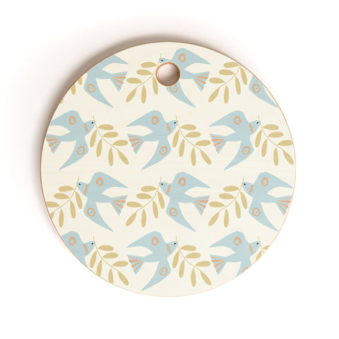 Mirimo Peace Doves Cutting Board Round