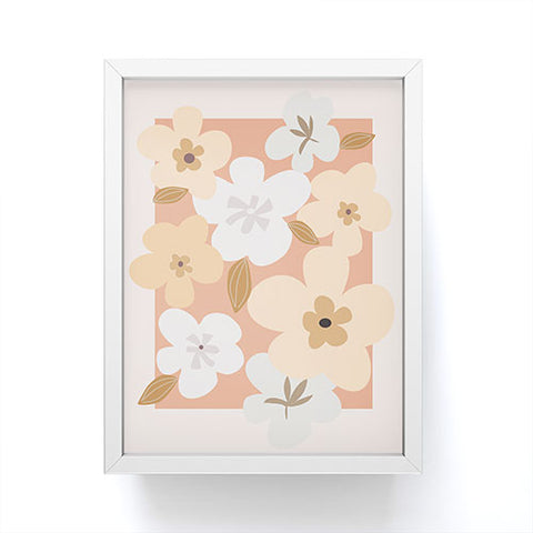 Mirimo Peachy Blooms Framed Mini Art Print