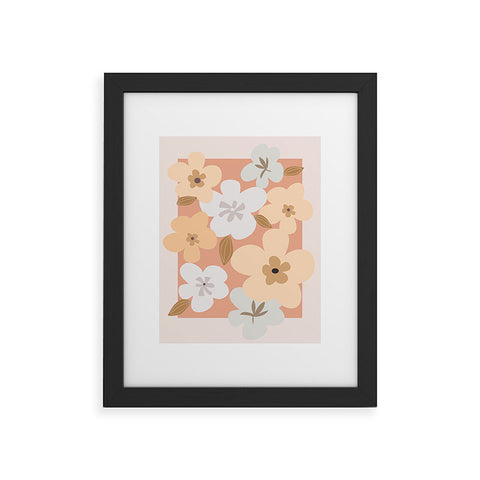 Mirimo Peachy Blooms Framed Art Print
