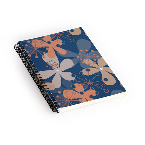 Mirimo PopBlooms Blue Spiral Notebook