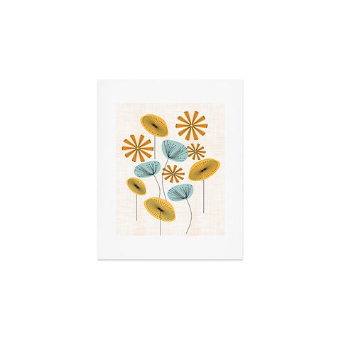 Mirimo Retro Floral Bunch Art Print