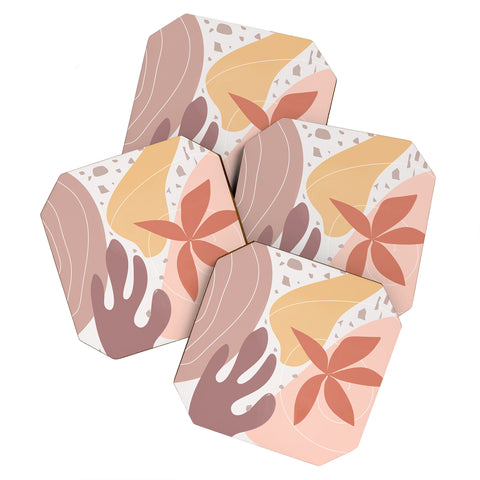 Mirimo Terracotta Blooms Coaster Set