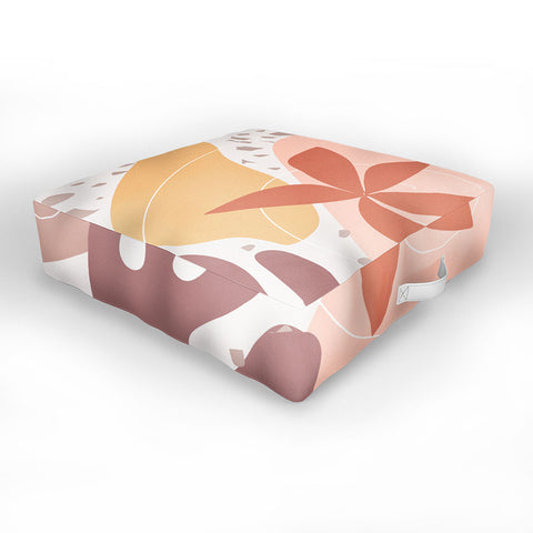 Mirimo Terracotta Blooms Outdoor Floor Cushion