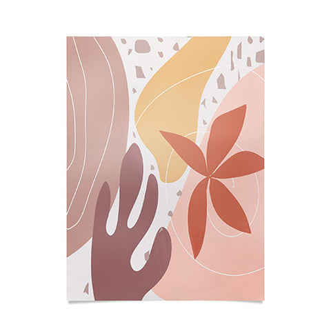 Mirimo Terracotta Blooms Poster