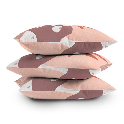 Mirimo Terracotta Blooms Throw Pillow